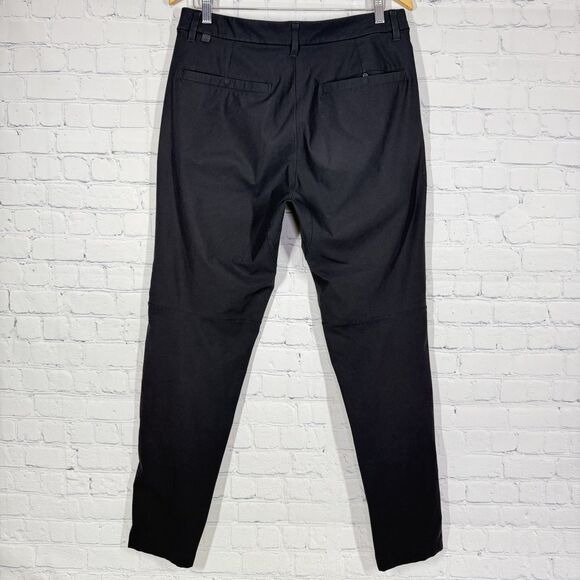 Lululemon ABC Commission Pant Slim Men Size 32x31 Black Stretch Chino Preppy - Picture 2 of 16